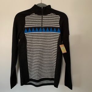 NWT Title Nine 1/4 Zip  Merino Wool Sweater